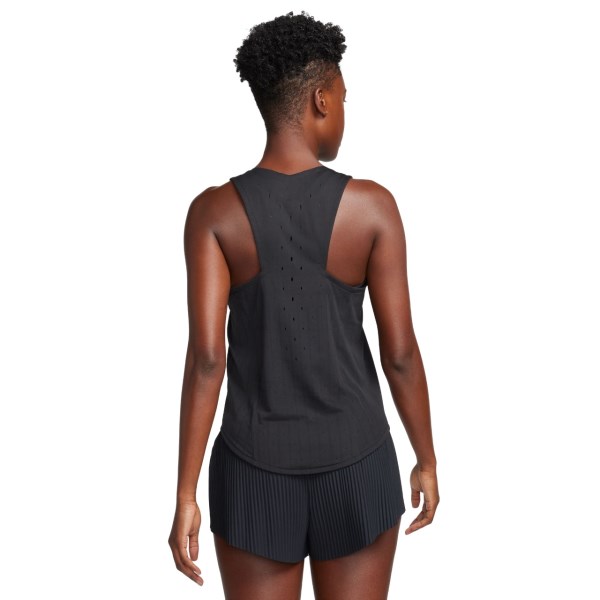 Nike Dri-Fit Aeroswift Womens Running Singlet - Black/White