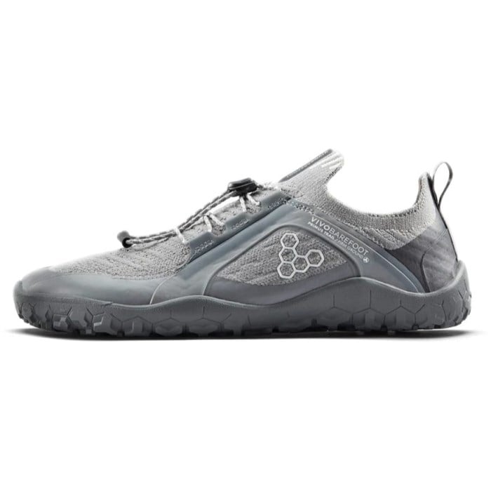 Vivobarefoot Primus Trail Knit FG - Womens Trail Running Shoes - Ultimate Grey/Storm Cloud
