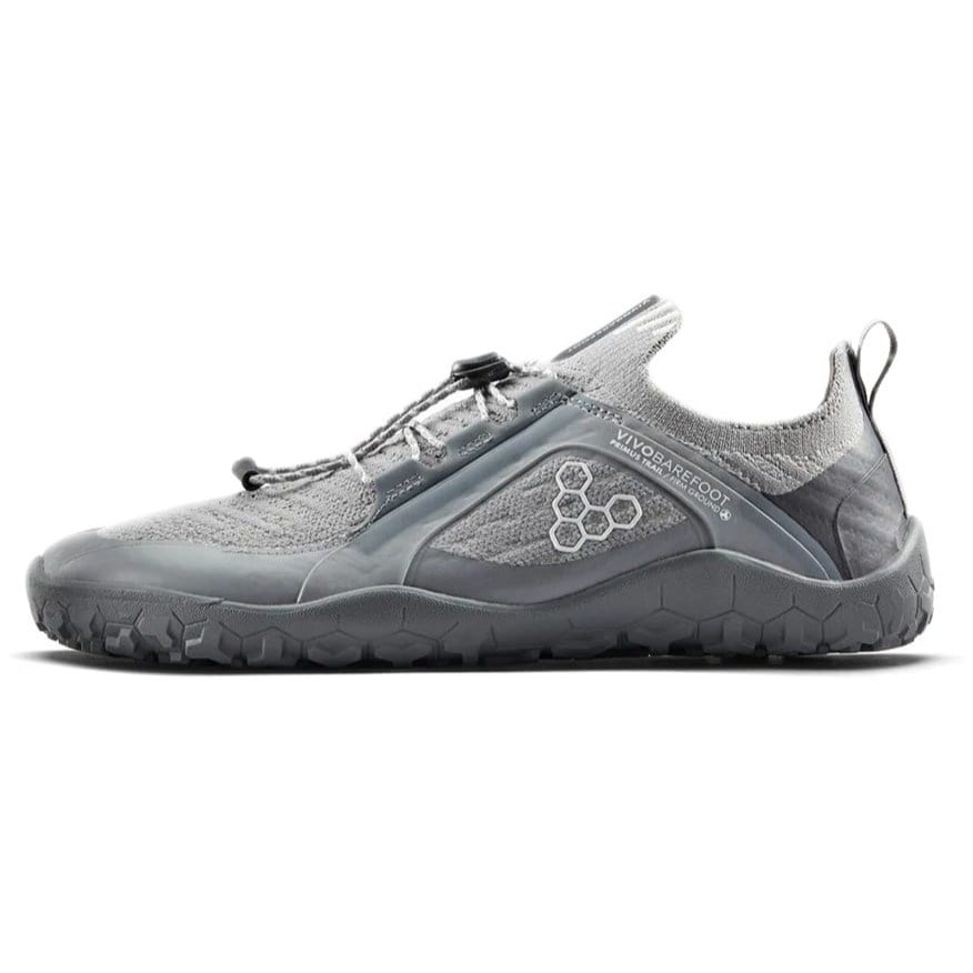 Vivobarefoot Primus Trail Knit FG - Womens Trail Running Shoes - Ultimate Grey/Storm Cloud