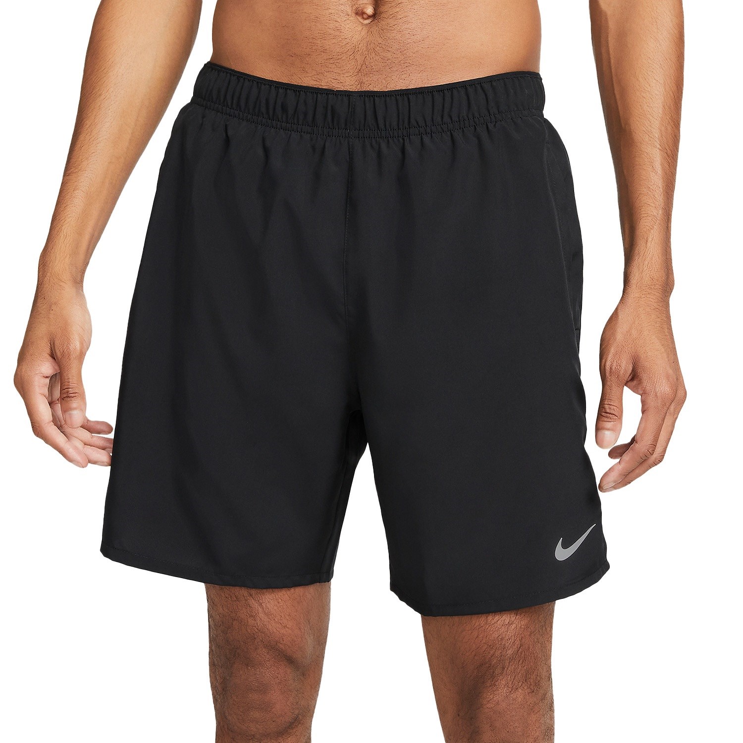 Nike Dri-Fit Challenger 7 Inch 2-in-1 Mens Running Shorts - Black/Reflective Silver