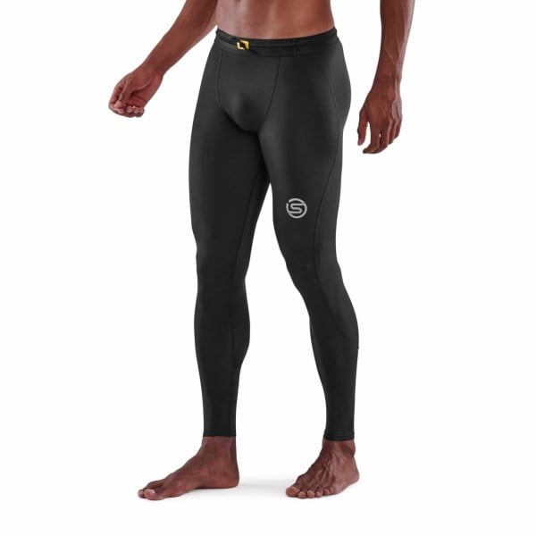 Skins Series-3 Travel and Recovery Mens Compression Long Tights - Black