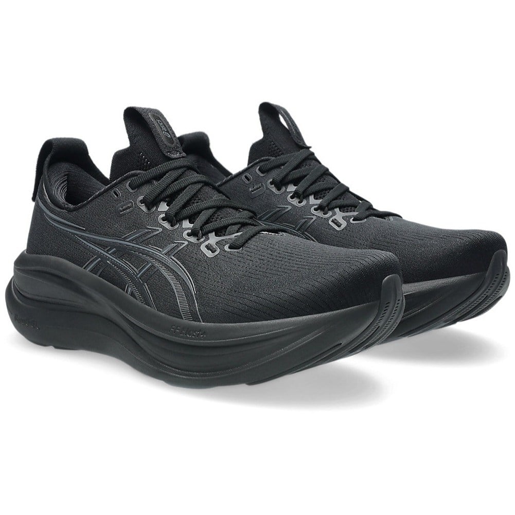 Asics Gel Nimbus 28 - Mens Running Shoes - Black/Graphite Grey