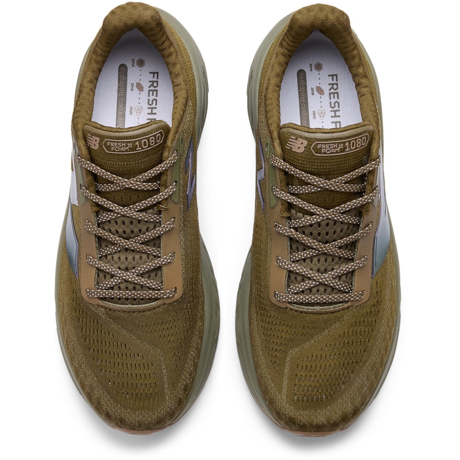 New Balance Fresh Foam X 1080v14 - Mens Running Shoes - Woodland/Dark Olivine/Raw Leather