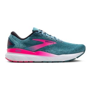Brooks Ghost 16 - Womens Running Shoes - Blue/Pink/Moroccan Blue
