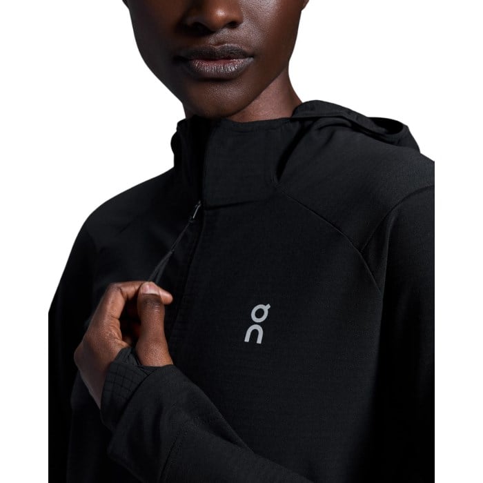 On Womens Pace Hoodie - Black