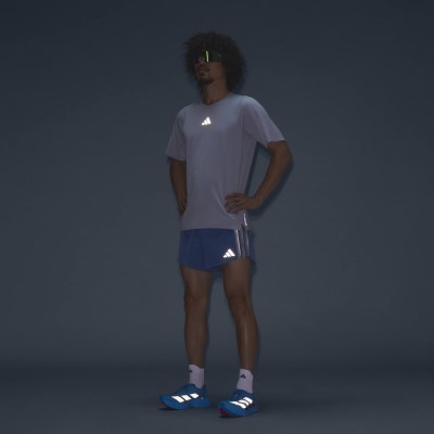 adidas Mens Hakone Ekiden Edition 3 Inch Running Shorts - Dusky Ink