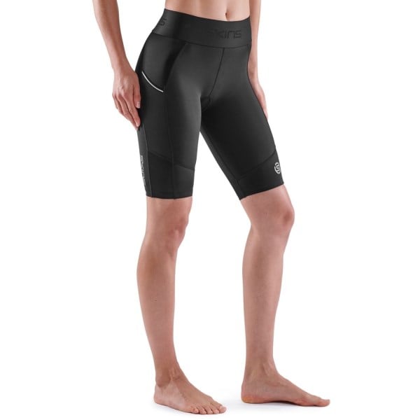 Skins Series-3 Womens Compression Half Tights - Black