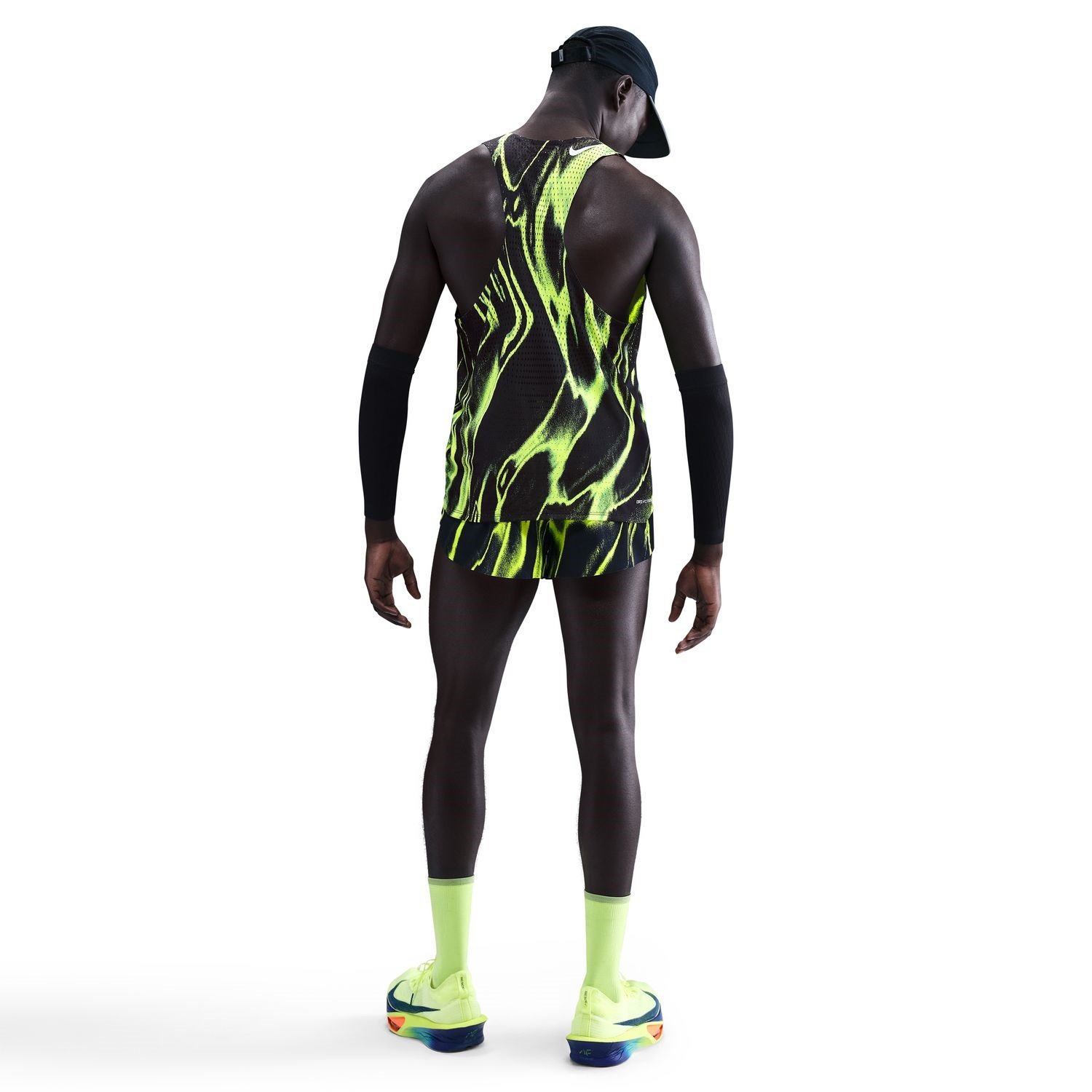 Nike Aeroswift Mens Running Singlet - Volt/White