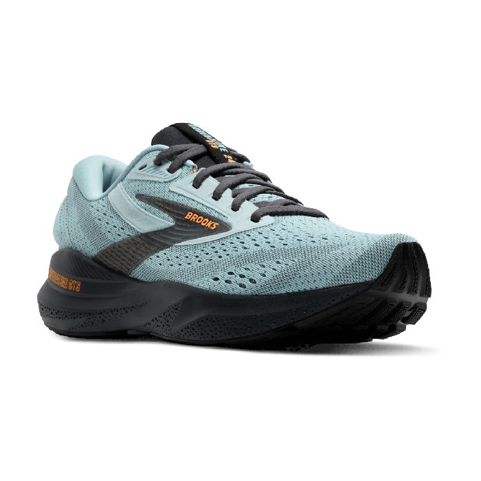 Brooks Adrenaline GTS 24 - Mens Running Shoes - Winter Sky/Ebony/Orange
