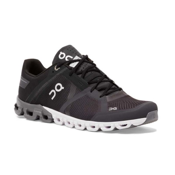 On Cloudflow - Mens Running Shoes - Black/Asphalt