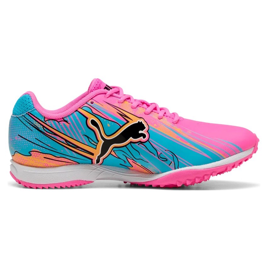 Puma evoSpeed Haraka Jr Spikeless - Kids Track and Field Shoes - Poison Pink/Bright Aqua/Sun Stream - image 3