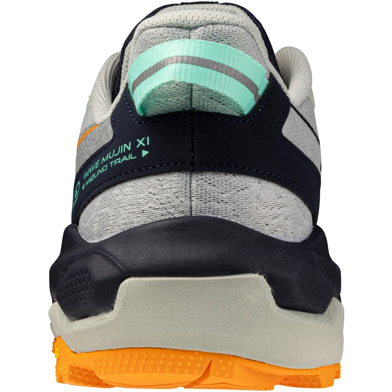 Mizuno Wave Mujin 11 - Mens Trail Running Shoes - Mercury/Tangelo/Tangelo