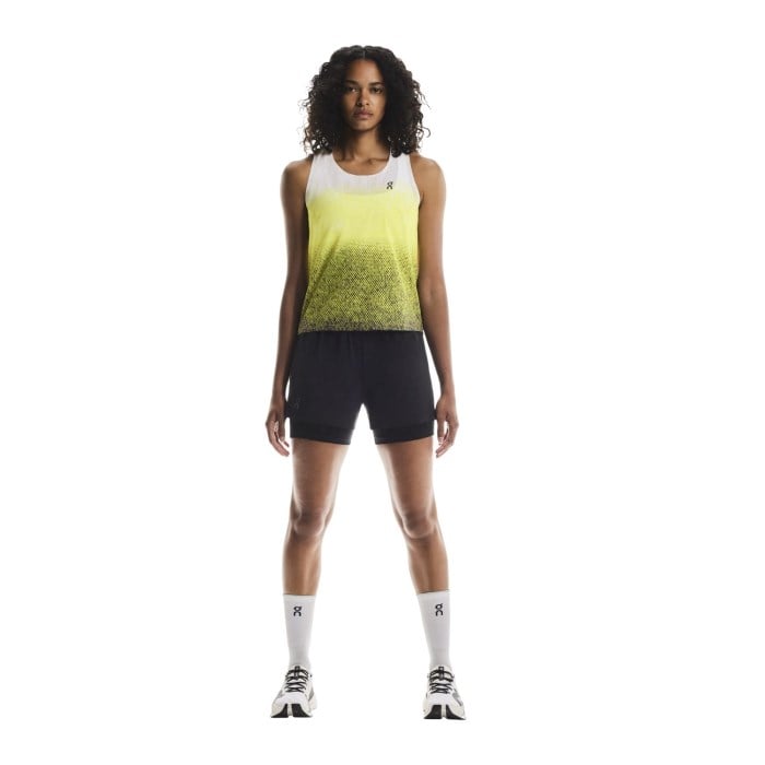 On Womens Race Singlet - Lime