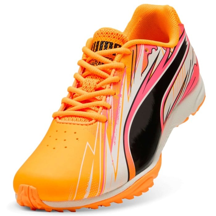 Puma evoSpeed Haraka Jr Spikeless - Kids Track and Field Shoes - Sun Stream/Warm White/Sunset Glow
