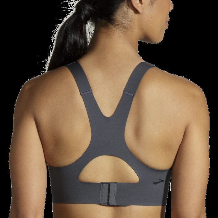 Brooks Dare Racerback 2.0 Womens Running Bra - Asphalt Grey