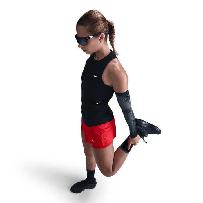 Nike Swift Dri-Fit Running Tank - Womens - Black/Reflective Silver - image 3