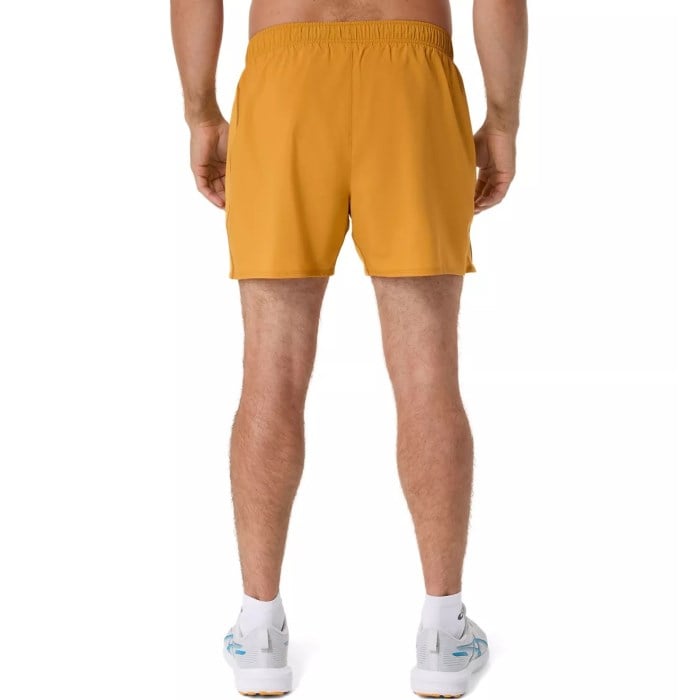 Asics Silver 5 Inch Mens Running Shorts - Sandstorm