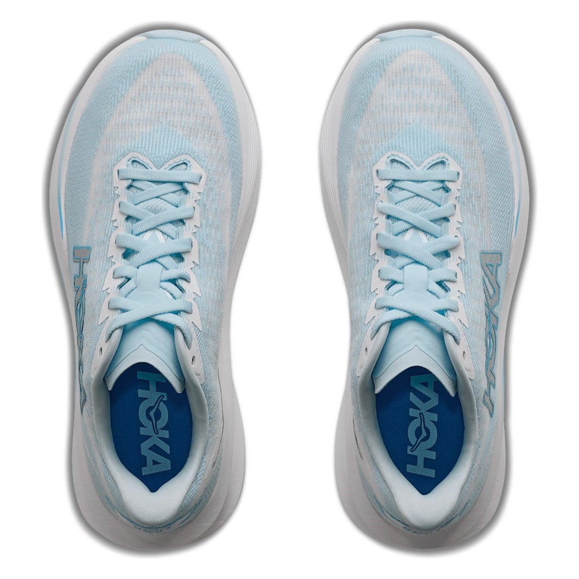 Hoka Mach 7 - Womens Running Shoes - Glimmering Blue/Frost - image 3