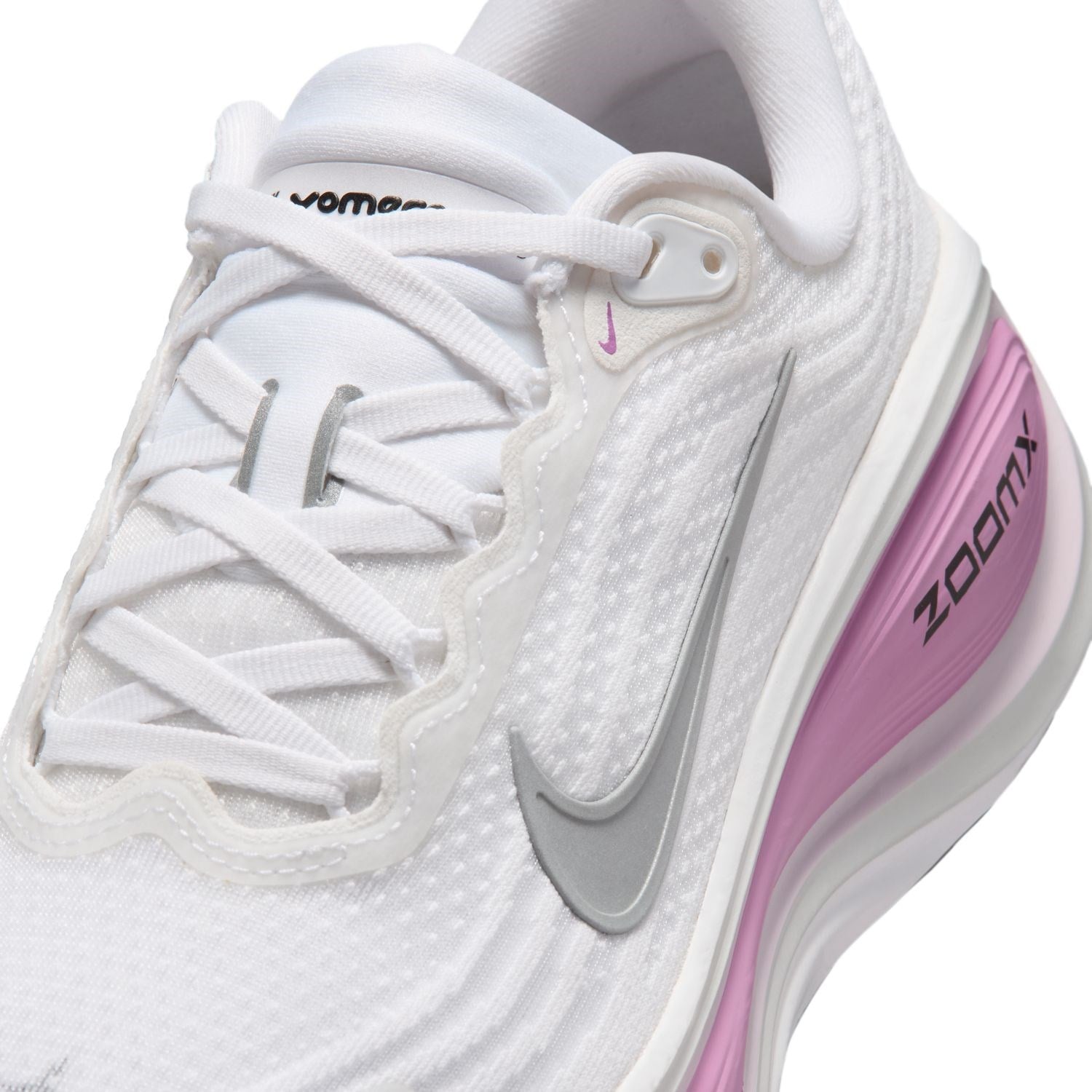 Nike Vomero Plus - Womens Running Shoes - White/Metallic Silver Bleached/Lilac - image 9