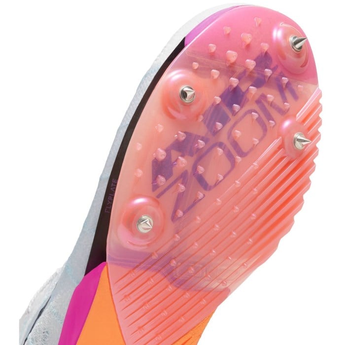 Nike Victory 2 - Unisex Mid Distance Track Spikes - White/Obsidian/Bright Crimson/Fire Pink