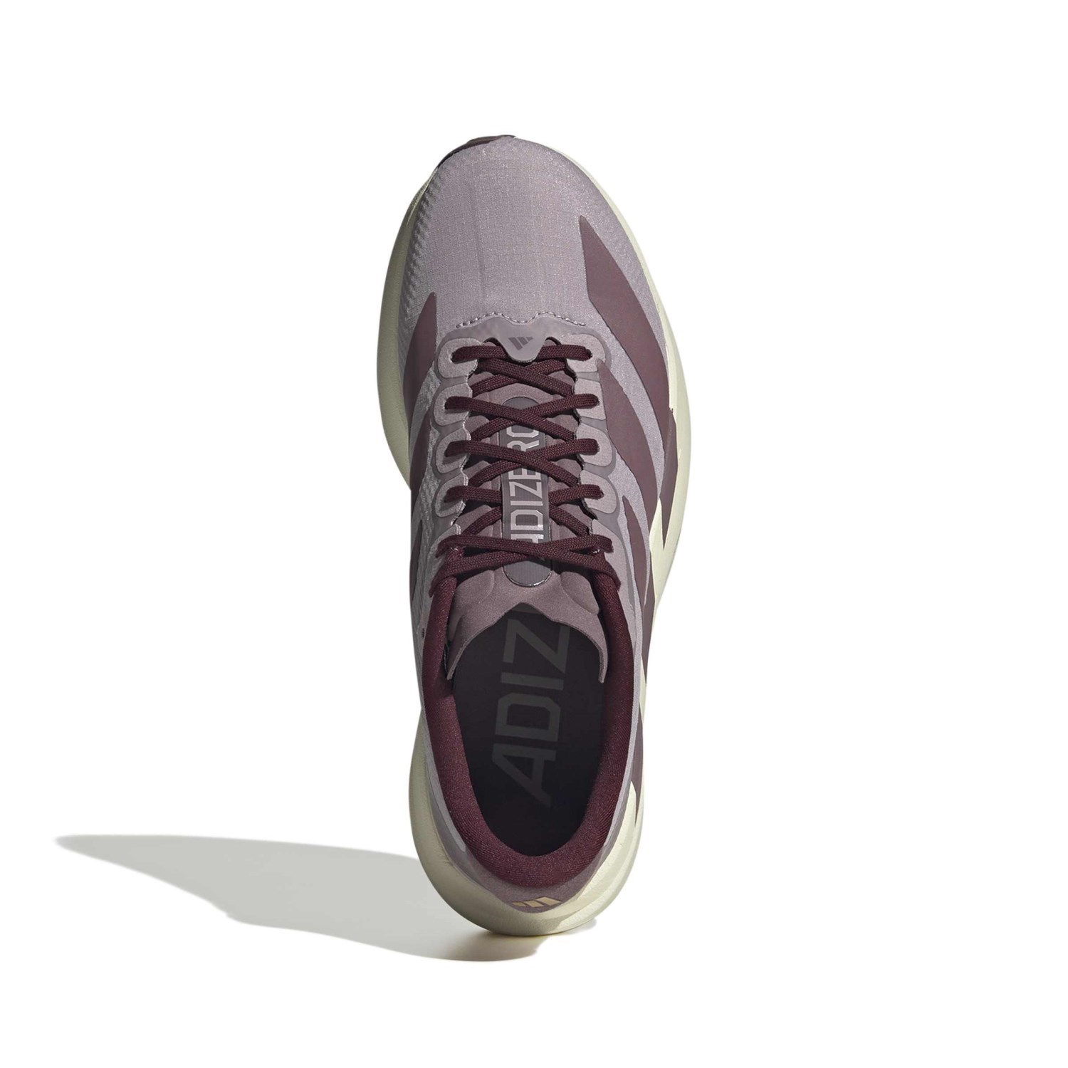 adidas Adizero Evo SL Woven - Womens Running Shoes - Preloved Fig/Shadow Fig/Maroon - image 3