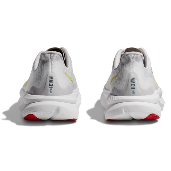 Hoka Mach 6 - Mens Running Shoes - White/Nimbus Cloud