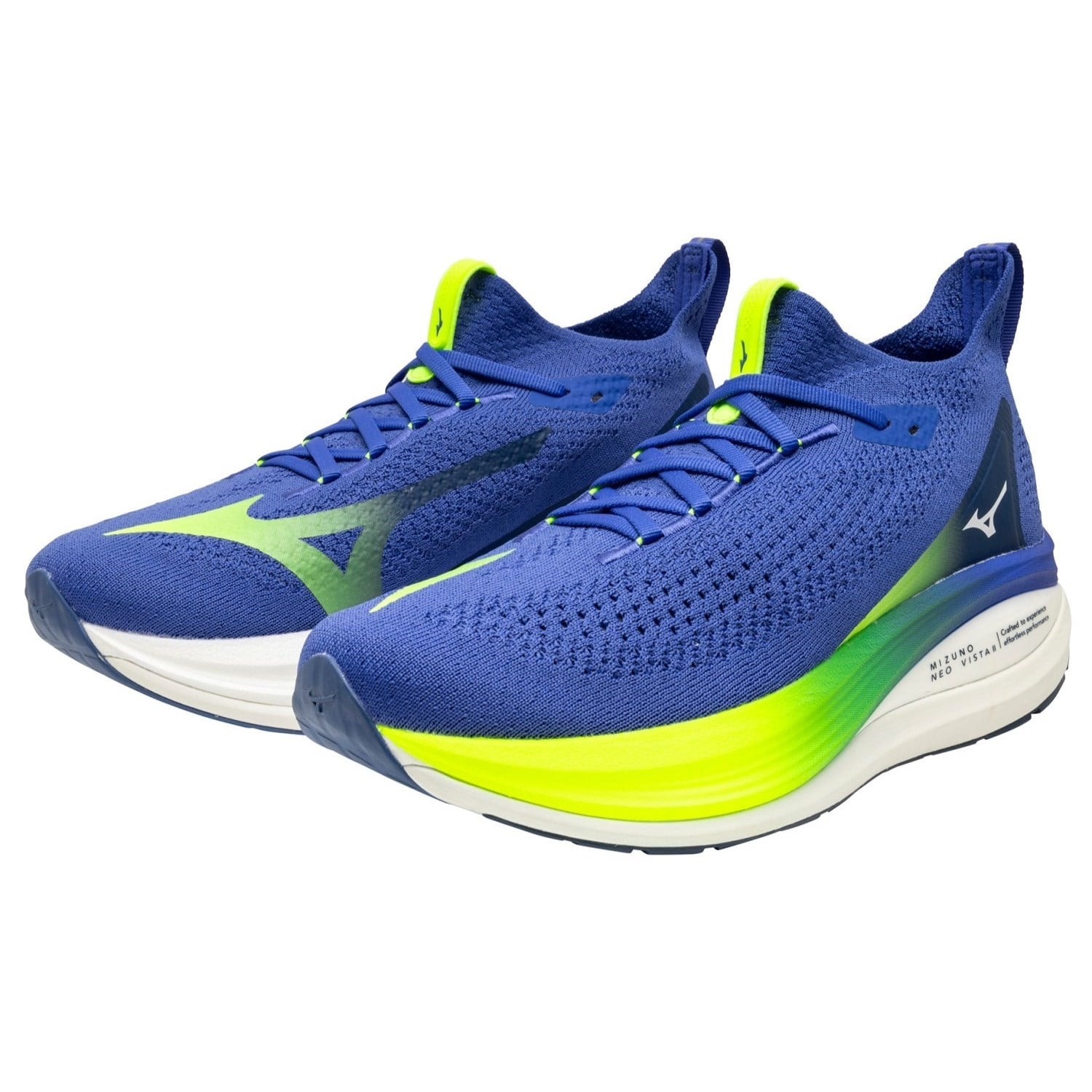 Mizuno Neo Vista 2 - Mens Running Shoes - Dazzling Blue/White/Lightning Yellow