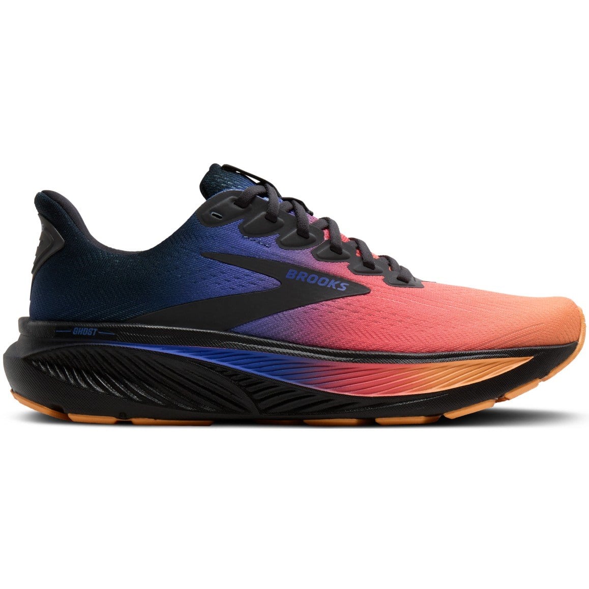 Brooks Ghost 17 - Womens Running Shoes - Nightglow Night/Blue/Papaya