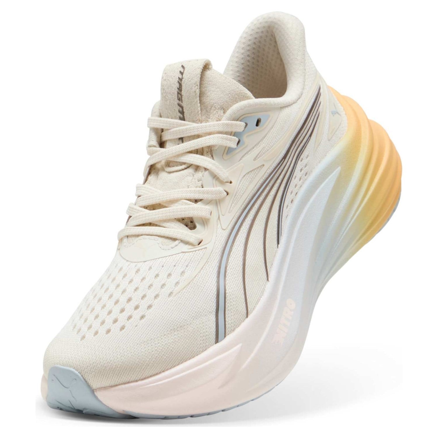 Puma MagMax Nitro 2 Run Club - Womens Running Shoes - Warm White/Lucite