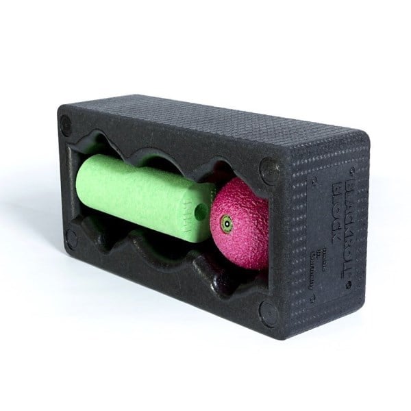 Blackroll Block Set - Mini Foam Roller, Massage Ball & Yoga Block Set