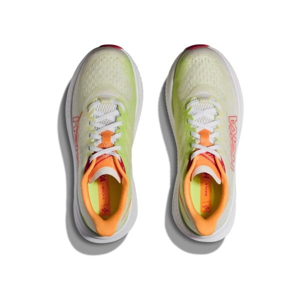 Hoka Mach 6 - Womens Running Shoes - White/Lettuce