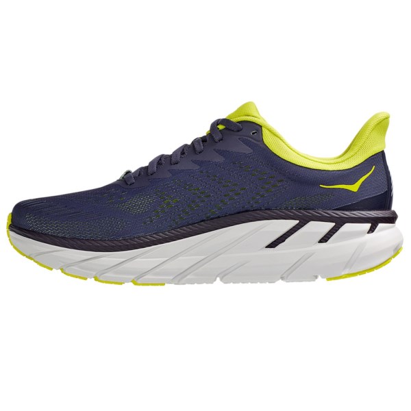 Hoka Clifton 7 - Mens Running Shoes - Odyssey Grey/Evening Primrose