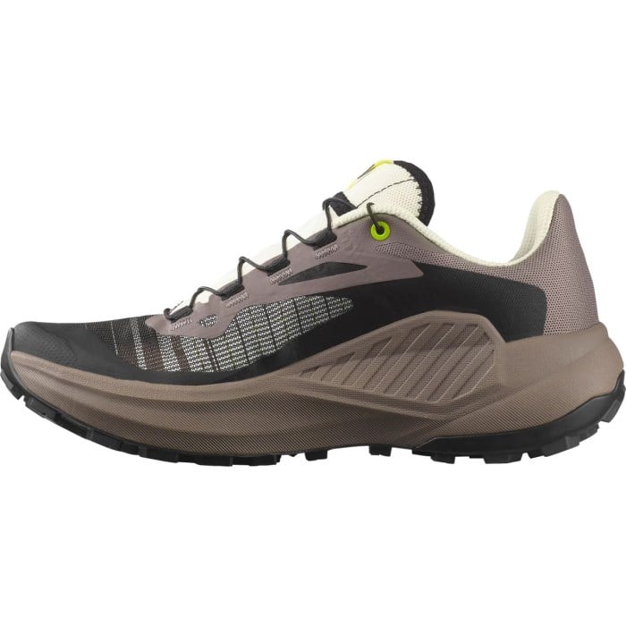 Salomon Genesis - Womens Trail Running Shoes - Iron/Vanilla/Cyclamen