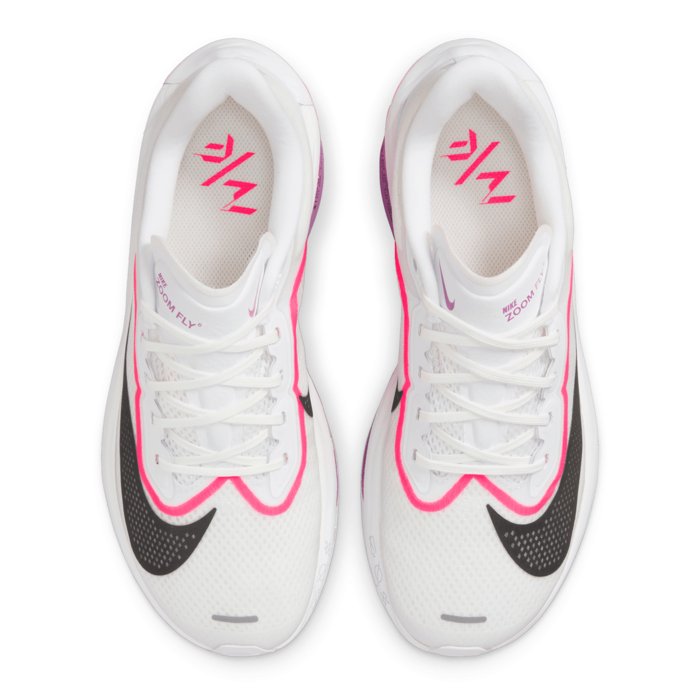 Nike Zoom Fly 6 - Mens Running Shoes - White/Black/Vivid Grape/Hyper Pink