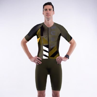 Sub4 Endurance Sleeved Mens Triathlon Speedsuit - Seamless