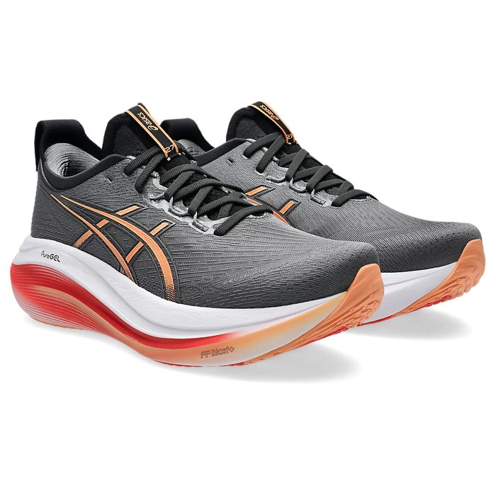 Asics Gel Nimbus 27 - Mens Running Shoes - Carbon/Mojave
