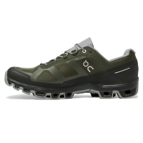 On Cloudventure Waterproof 2 - Mens Trail Running Shoes - Fir/Lunar
