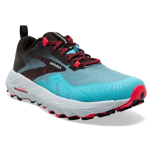 Brooks Cascadia 17 - Womens Trail Running Shoes - Bluefish/Black/Diva Pink