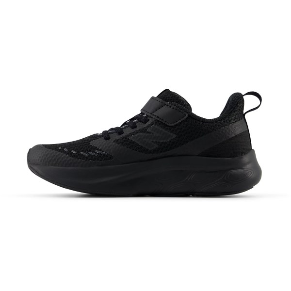New Balance 625 Bungee Lace with Top Strap - Kids Pre School Running Shoes - Black/Phantom