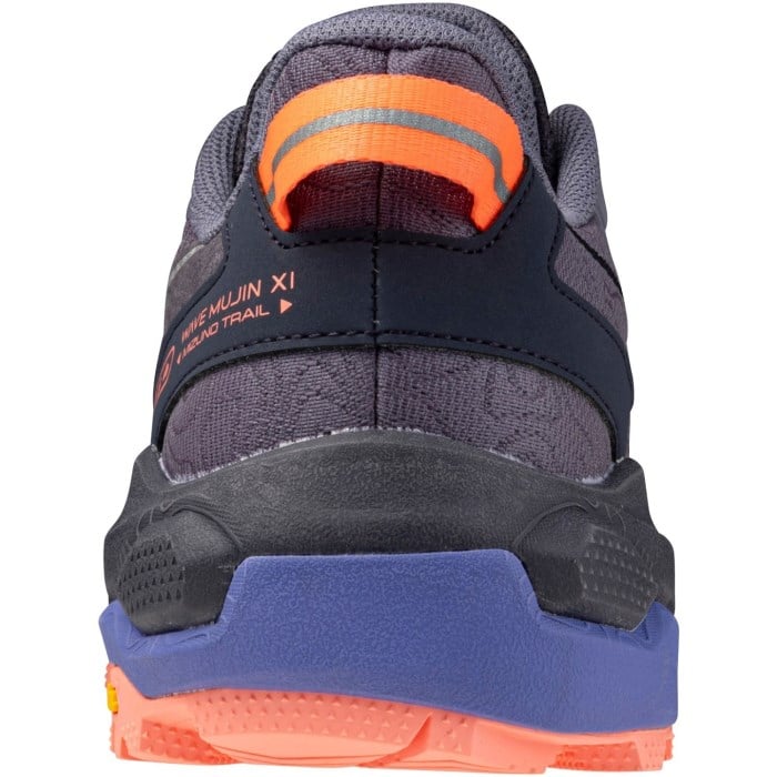 Mizuno Wave Mujin 11 - Womens Trail Running Shoes - Blue Granite/Silver/Striking Coral