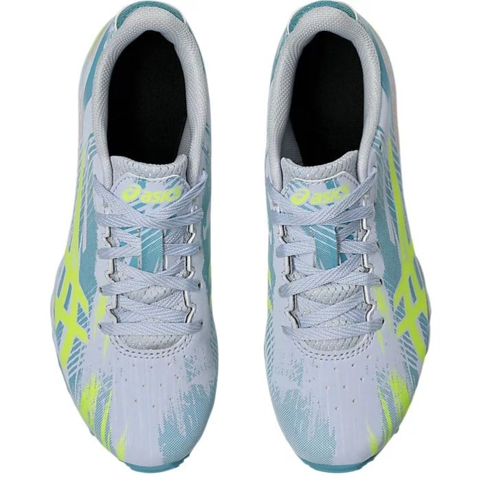 Asics Gel Firestorm 5 - Kids Racing Waffles - Blue Fade/Citron