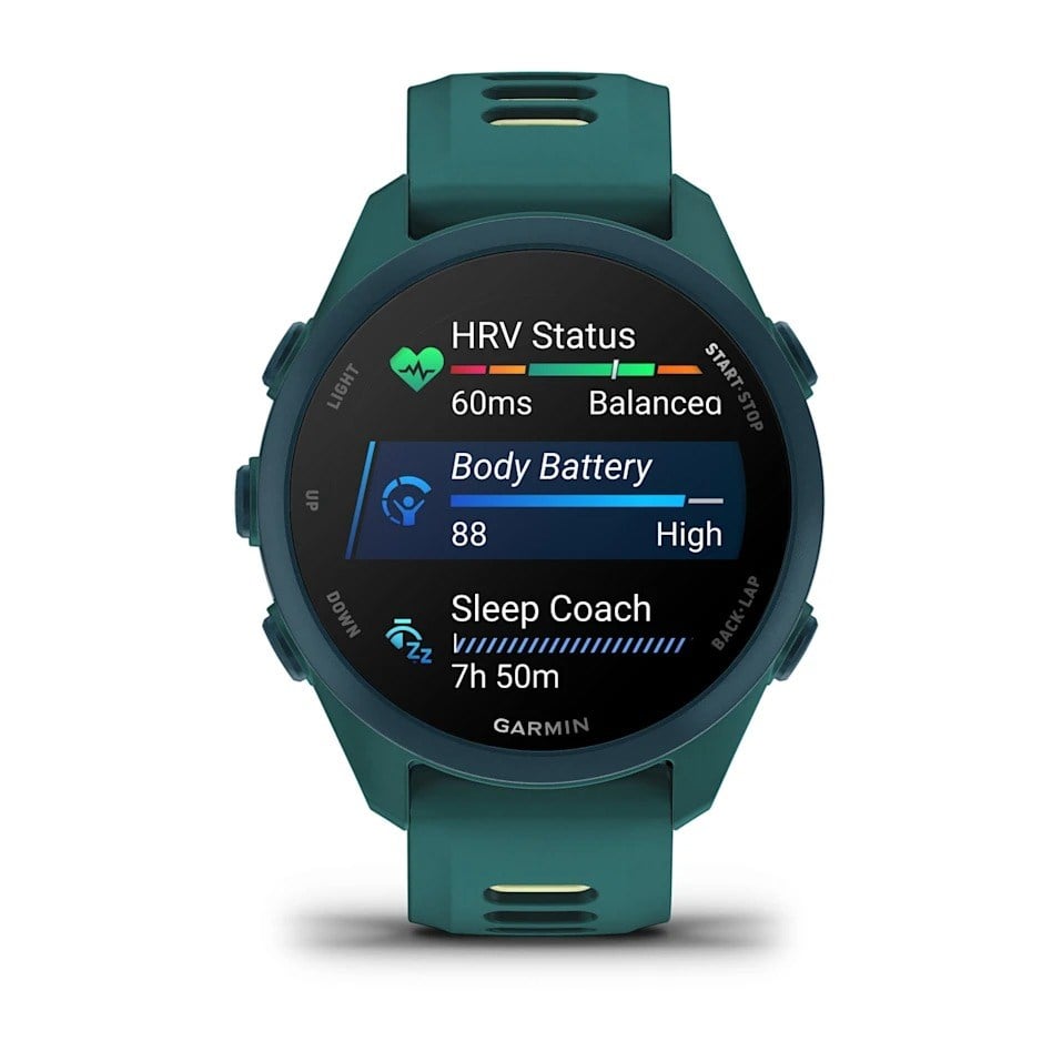 Garmin Forerunner 170 Music GPS Smartwatch - Teal Green/Citron - image 3