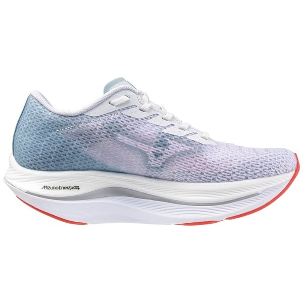 Mizuno Wave Rebellion Flash 2 - Womens Running Shoes - White/Black/Grey Mist