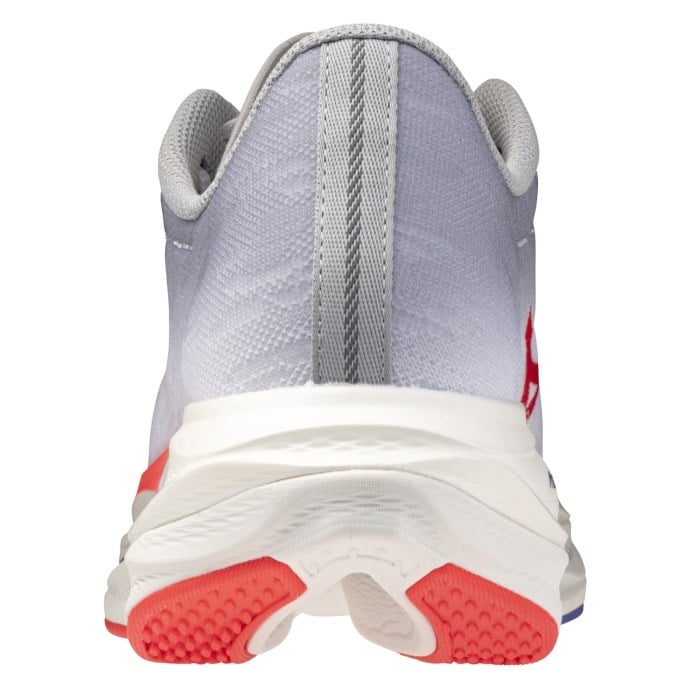 Mizuno Wave Rebellion Flash 3 - Mens Running Shoes - White/Fiery Coral/Iris Bloom