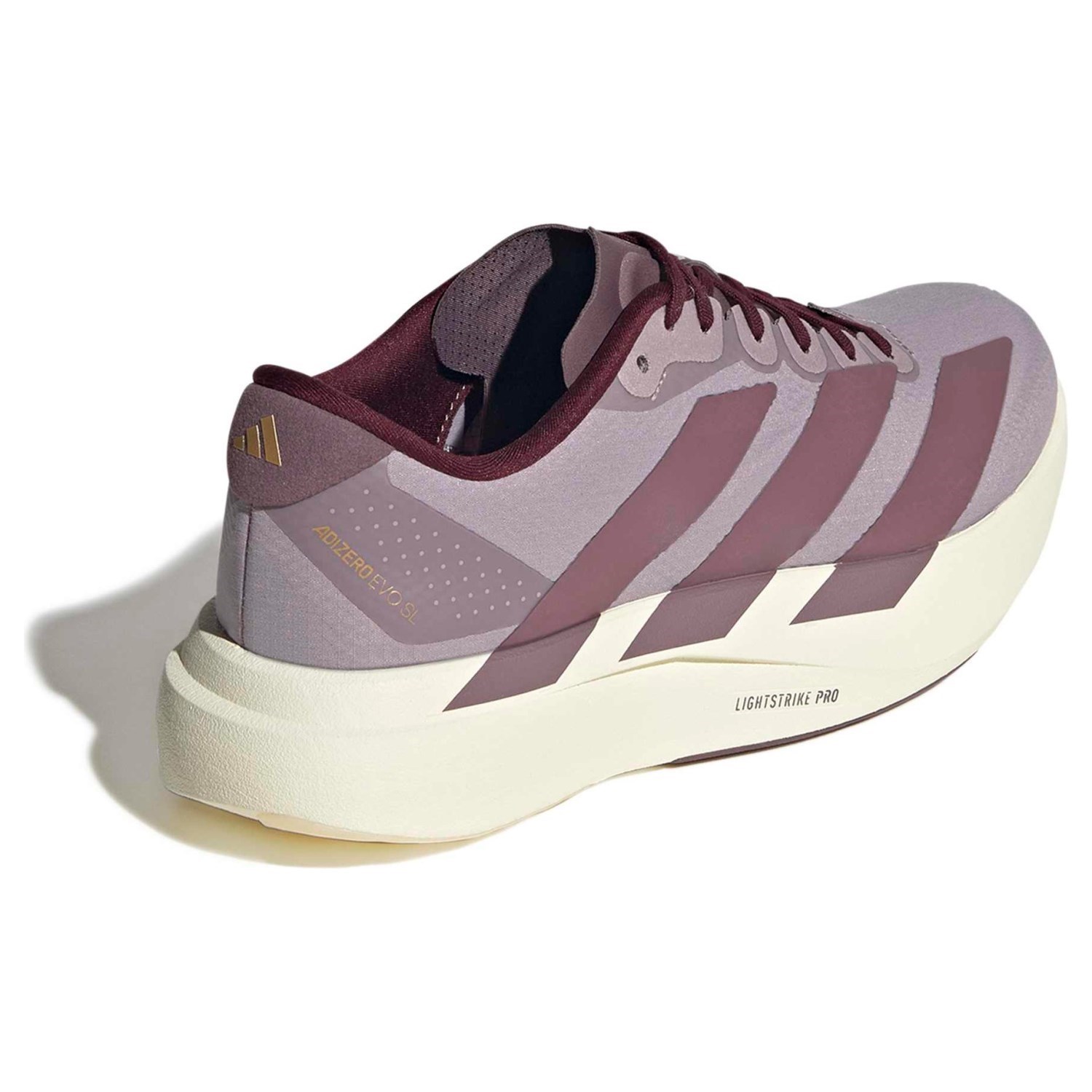 adidas Adizero Evo SL Woven - Womens Running Shoes - Preloved Fig/Shadow Fig/Maroon - image 5