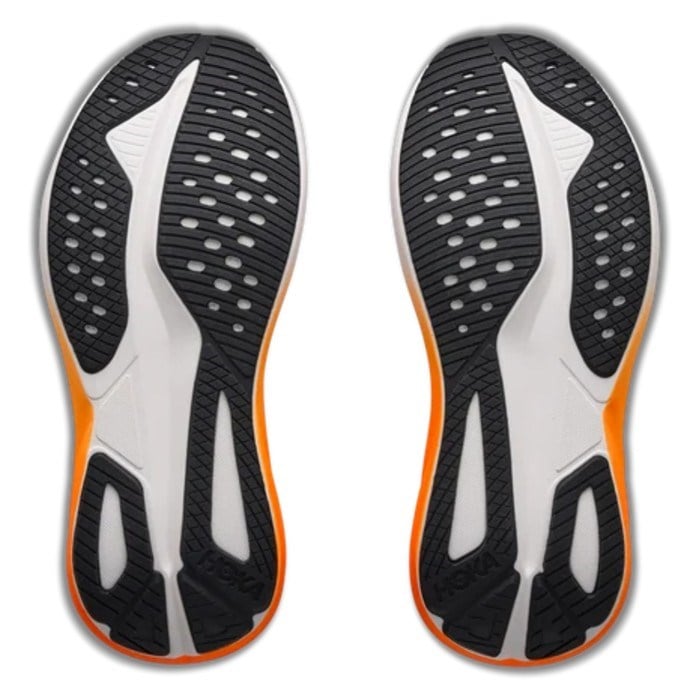 Hoka Mach 7 - Kids Running Shoes - Frost/Neon Tangerine - image 6