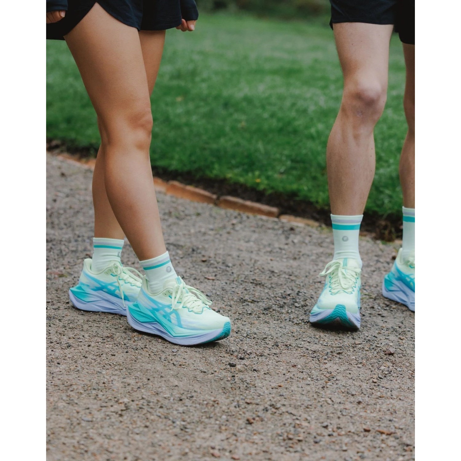 SHYU Crew Racing Socks - Pear/Mermaid/Lilac - image 2
