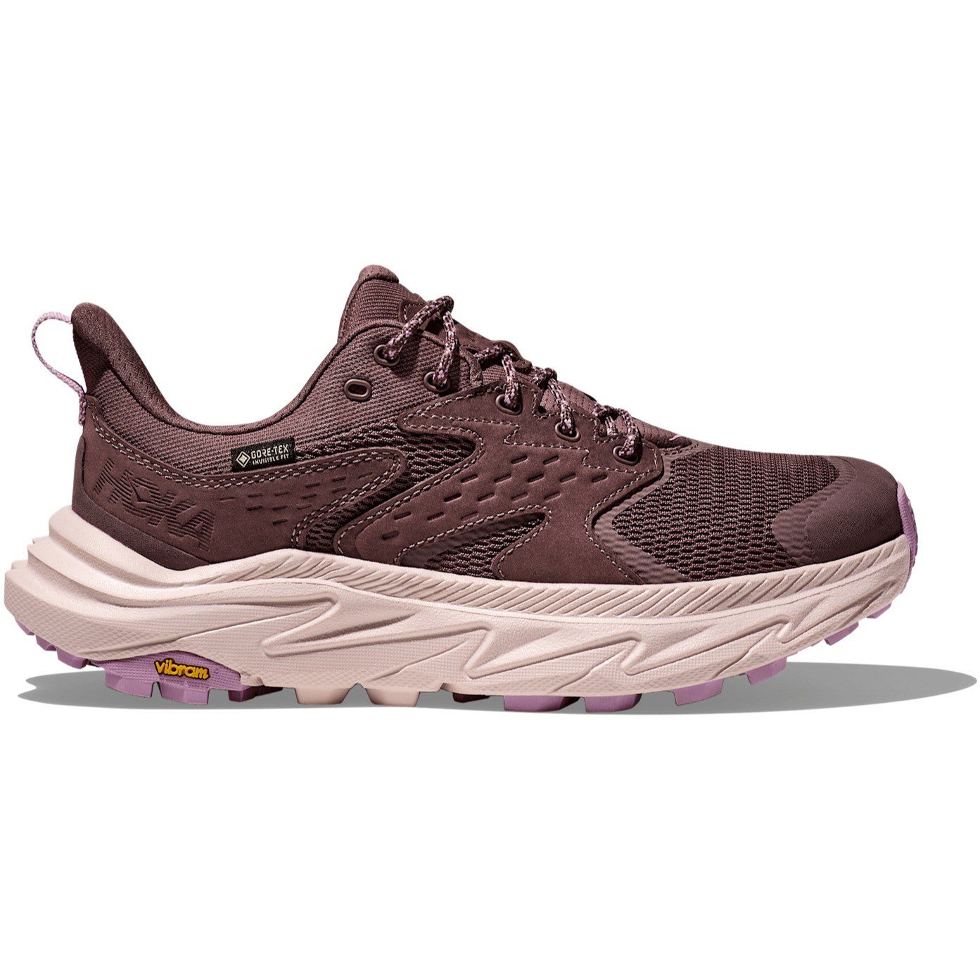 Hoka Anacapa 2 Low GTX - Womens Hiking Shoes - Smoky Quartz/Cosmic Pearl