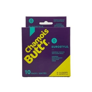Chamois Buttr Eurostyle - Non-Greasy Cycling Lubricant & Chamois Cream - 10 pack of 9 ml sachets