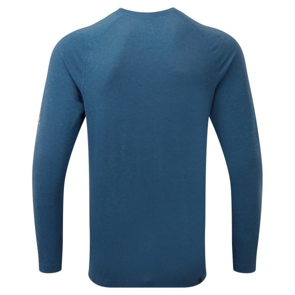 Ronhill Life Tencel Mens Long Sleeve Running T-Shirt - Admiral Marl/Limestone